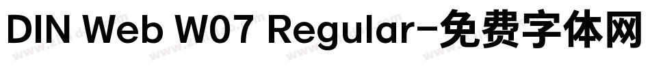 DIN Web W07 Regular字体转换
